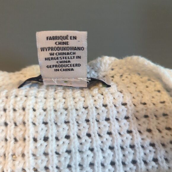 Sincerely Jules Sweater Womens Large White Crop Crochet Cottage Core - Picture 6 of 8